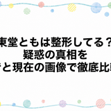 東堂ともは整形してる？疑惑の真相を昔と現在の画像で徹底比較